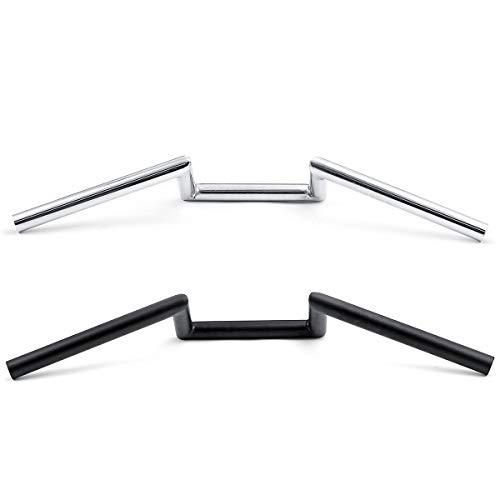 AAlamor 7/8 Pulgadas 22Mm Motocicleta Drag Z-Bar Pullback Manillar para Suzuki/Honda CG/Harley Touring - Negro AAlamor 7/8 Pulgadas 22Mm Motocicleta Drag Z-Bar Pullback Manillar para Suzuki/Honda CG/Harley Touring - Negro