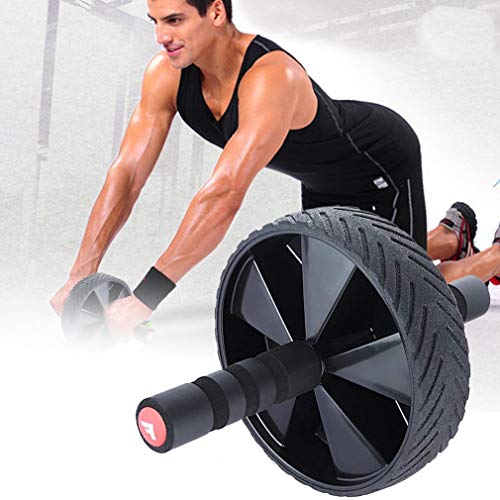 AB Roller For Abs Workout AB Roller Wheel Equipo de Ejercicio AB Wheel (Rosa Tejido no Tejido)