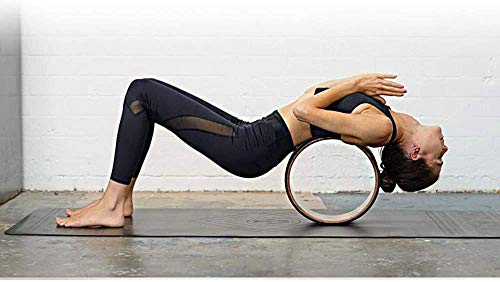 AB Rueda de yoga para pilates, yoga, estiramientos, fitness – Rueda de corcho