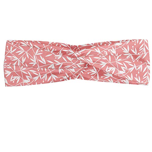 ABAKUHAUS Diadame Hojas, Banda Elástica y Suave para Mujer para Deportes y Uso Diario Damasco plantilla de estilo ornamental bambú sale de alineación vertical Ilustración, Coral y Negro ABAKUHAUS Diadame Hojas, Banda Elástica y Suave para Mujer para Deportes y Uso Diario Damasco plantilla de estilo ornamental bambú sale de alineación vertical Ilustración, Coral y Negro