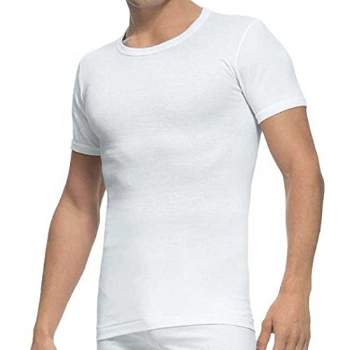Abanderado - Abanderado Pack x2 Camisetas Manga Corta Hombre CLÁSICA 100% Algodón - BLANCO, 48/M Abanderado - Abanderado Pack x2 Camisetas Manga Corta Hombre CLÁSICA 100% Algodón - BLANCO, 48/M