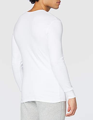 Abanderado Termal algodón Invierno C/Redondo Camiseta térmica, Blanco, XXL para Hombre