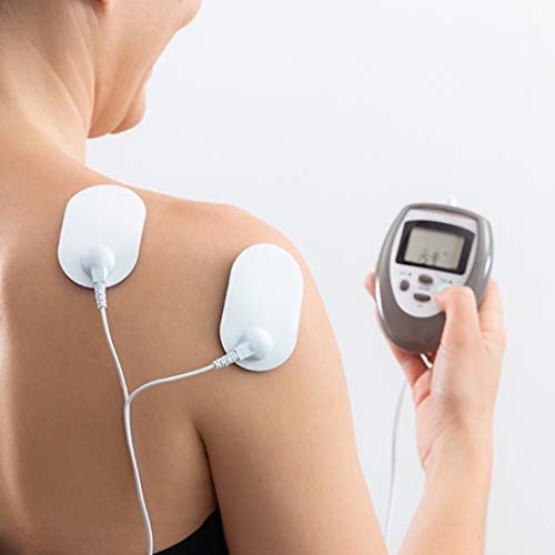 Abdo ENRG Pulse-Electroestimulador digital bruciagrassi muscular multifuncional con 4 electrodos de contactos y 10 Niveles de intensita-compacto y portátil para estimulación-tonificare, línea, reafirmarla y mejora la circulación sanguínea.