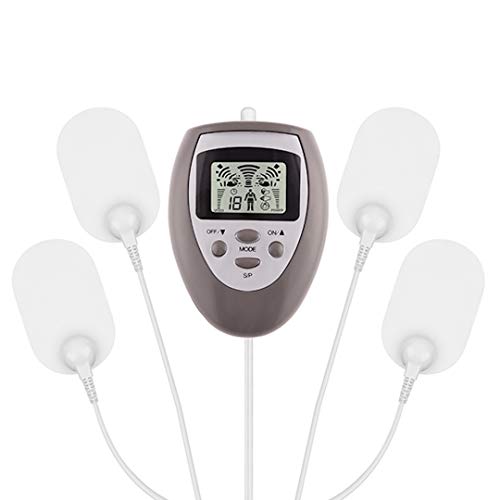 Abdo ENRG Pulse-Electroestimulador digital bruciagrassi muscular multifuncional con 4 electrodos de contactos y 10 Niveles de intensita-compacto y portátil para estimulación-tonificare, línea, reafirmarla y mejora la circulación sanguínea.