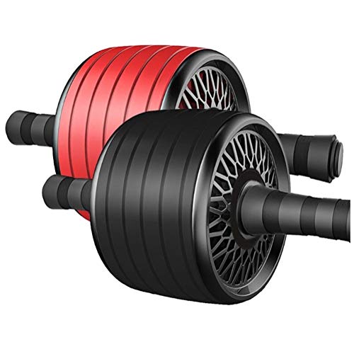 Abdominal abs rodillo rueda del ejercicio Fitness Equipment Silencio de ruedas for los brazos hacia atrás del vientre Core Trainer Body Shape Suministros de formación (Color : Black)