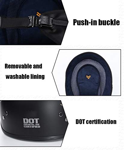 ABDOMINAL WHEEL Casco Moto Abierto Medio Casco ECE Homologado Retro Vintage Style Cascos Half-Helmet con Visera Casco Moto Abierto para Adultos Hombres Mujeres ABDOMINAL WHEEL Casco Moto Abierto Medio Casco ECE Homologado Retro Vintage Style Cascos Half-Helmet con Visera Casco Moto Abierto para Adultos Hombres Mujeres