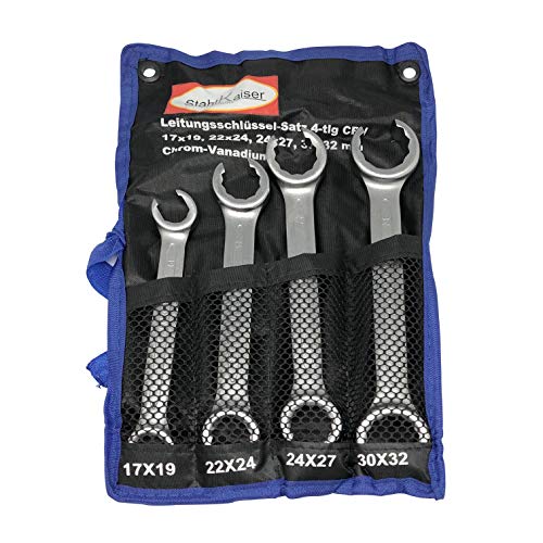 abierta Juego de llaves inglesas de 4 piezas 17 – 32 mm de freno hidráulico de línea Llave abierta Juego de llaves inglesas de 4 piezas 17 – 32 mm de freno hidráulico de línea Llave