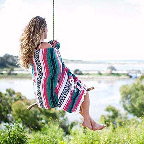 Abimy Mantas mexicanas hechas a mano, artesanales, tejidas a mano, para playa, camping, picnic, al aire libre, bohemio, mantas Abimy Mantas mexicanas hechas a mano, artesanales, tejidas a mano, para playa, camping, picnic, al aire libre, bohemio, mantas