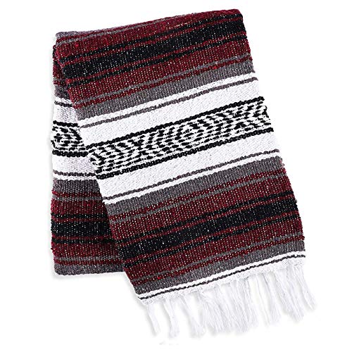 Abimy Mantas mexicanas hechas a mano, artesanales, tejidas a mano, para playa, camping, picnic, al aire libre, bohemio, mantas Abimy Mantas mexicanas hechas a mano, artesanales, tejidas a mano, para playa, camping, picnic, al aire libre, bohemio, mantas