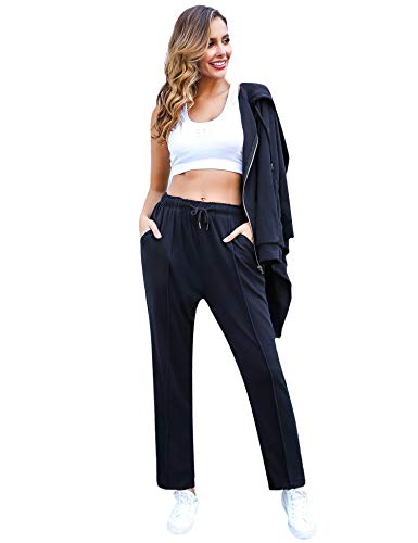 Abollria Chaquetas Deportivas y Pantalones Deportivos Completos Chándal Conjunto Mujer Trajes Deportivos Ropa Casual Deportes en Casa 2 Piezas para Primavera Otoño Invierno