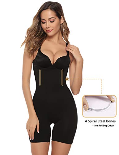 Abollria Fajas Reductoras Body Shaper Cintura Corse,Braguita Moldeadora Adelgazante Faja Pantalon Cintura Alta Body Moldeador Abdomen Shapewear Lenceria Mujer, negro, XXL (Talla fabricante 4XL)