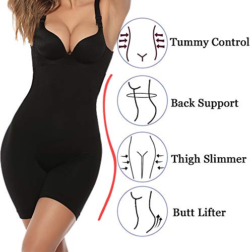 Abollria Fajas Reductoras Body Shaper Cintura Corse,Braguita Moldeadora Adelgazante Faja Pantalon Cintura Alta Body Moldeador Abdomen Shapewear Lenceria Mujer, negro, XXL (Talla fabricante 4XL)