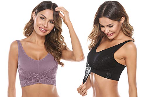 Abollria Sujetador Deportivo para Mujer Sujetadores Deportivos Mujer Bralette sin Costuras Cmodo Bra sin Costuras con Hebilla Frontal con Yoga Corriendo Bailando Abollria Sujetador Deportivo para Mujer Sujetadores Deportivos Mujer Bralette sin Costuras Cmodo Bra sin Costuras con Hebilla Frontal con Yoga Corriendo Bailando