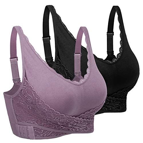 Abollria Sujetador Deportivo para Mujer Sujetadores Deportivos Mujer Bralette sin Costuras Cmodo Bra sin Costuras con Hebilla Frontal con Yoga Corriendo Bailando