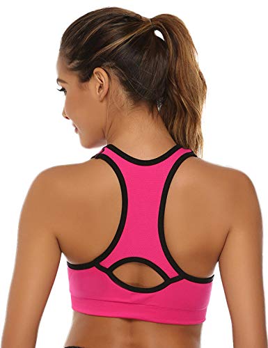 Abollria Sujetador Deportivo para Mujeres, cómodos Suave y Almohadillas Extraíbles,Bra Deporte sin Costuras para Yoga/Fitness/Run/Ejercicio