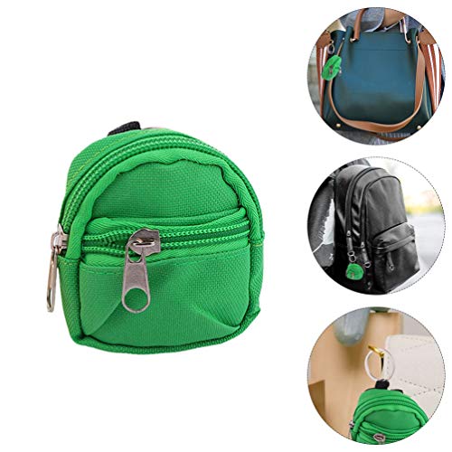 ABOOFAN 2Pcs Mini MnederCreativNyln Frma de Mchila Carteras Pequeñas para Mujeres Niñas Niñs Diy BlsLlaveClgante Clgante (Verde)