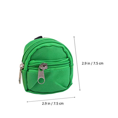 ABOOFAN 2Pcs Mini MnederCreativNyln Frma de Mchila Carteras Pequeñas para Mujeres Niñas Niñs Diy BlsLlaveClgante Clgante (Verde)