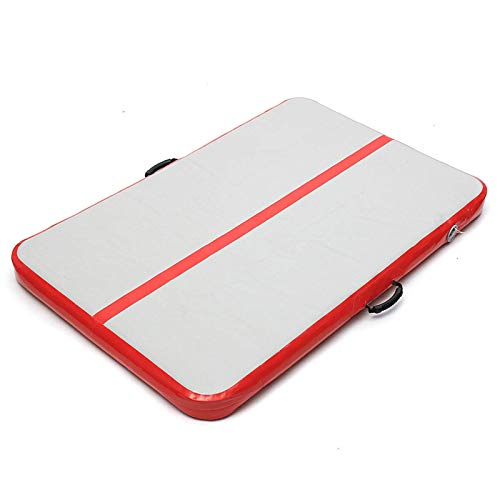Abrahmliy Colchonetas De Ejercicio Alfombrilla De Gimnasia Inflable para Pista De Aire Colchoneta De Gimnasia (Size:S; Color:White+Red) Abrahmliy Colchonetas De Ejercicio Alfombrilla De Gimnasia Inflable para Pista De Aire Colchoneta De Gimnasia (Size:S; Color:White+Red)