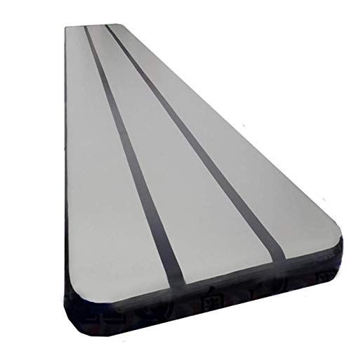 Abrahmliy Colchonetas De Ejercicio Alfombrilla Inflable para Pista De Aire Alfombrilla De Gimnasia Alfombrilla De Entrenamiento para Práctica Colchoneta De Gimnasia (Size:S; Color:Gray)