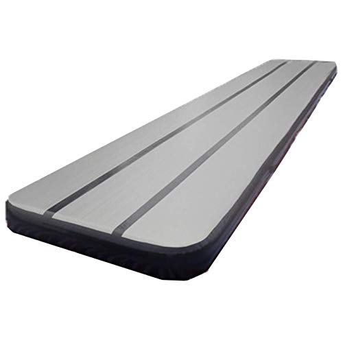 Abrahmliy Colchonetas De Ejercicio Alfombrilla Inflable para Pista De Aire Alfombrilla De Gimnasia Alfombrilla De Entrenamiento para Práctica Colchoneta De Gimnasia (Size:S; Color:Gray)