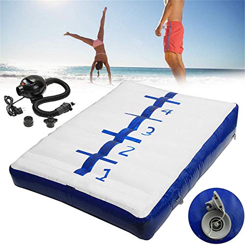 Abrahmliy Colchonetas De Ejercicio Gimnasia Inflable Tumbling Mat Floor Sports Equipo De Protección Colchoneta De Gimnasia (Size:S; Color:Blue) Abrahmliy Colchonetas De Ejercicio Gimnasia Inflable Tumbling Mat Floor Sports Equipo De Protección Colchoneta De Gimnasia (Size:S; Color:Blue)