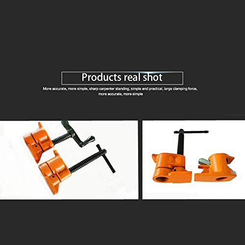 Abrazadera de tubo resistente de 3/4 pulgadas para carpintería de madera, abrazadera de tubo de acero fundido de hierro fundido para carpintero, herramienta de mano fácil Abrazadera de tubo resistente de 3/4 pulgadas para carpintería de madera, abrazadera de tubo de acero fundido de hierro fundido para carpintero, herramienta de mano fácil