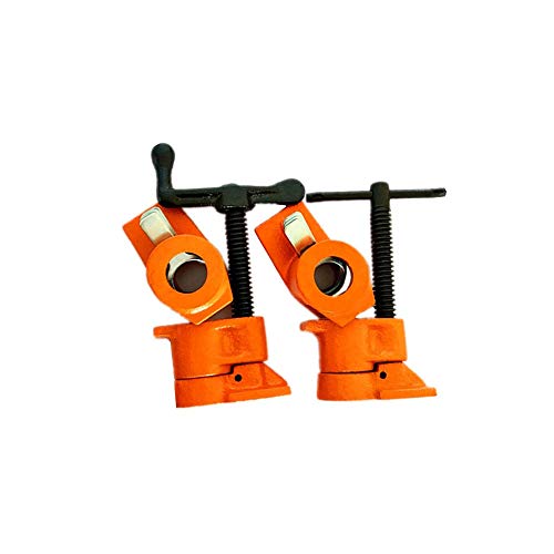 Abrazadera de tubo resistente de 3/4 pulgadas para carpintería de madera, abrazadera de tubo de acero fundido de hierro fundido para carpintero, herramienta de mano fácil Abrazadera de tubo resistente de 3/4 pulgadas para carpintería de madera, abrazadera de tubo de acero fundido de hierro fundido para carpintero, herramienta de mano fácil