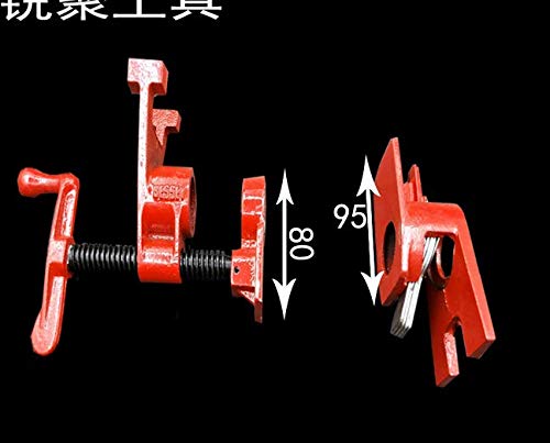 Abrazaderas de carpintería, Juego de 4 abrazaderas para tubos de madera encolada de 3/4", Abrazaderas de banco de trabajo de hierro fundido de liberación rápida para trabajar la madera Abrazaderas de carpintería, Juego de 4 abrazaderas para tubos de madera encolada de 3/4", Abrazaderas de banco de trabajo de hierro fundido de liberación rápida para trabajar la madera