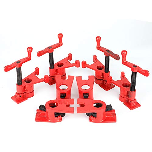 Abrazaderas para Tuberías - Delaman 4 Juego de Abrazaderas de Metal de Madera de Hierro de Base Ancha de Gran Capacidad de Liberación Rápida de 3/4"de Liberación Rápida Abrazaderas para Tuberías - Delaman 4 Juego de Abrazaderas de Metal de Madera de Hierro de Base Ancha de Gran Capacidad de Liberación Rápida de 3/4"de Liberación Rápida