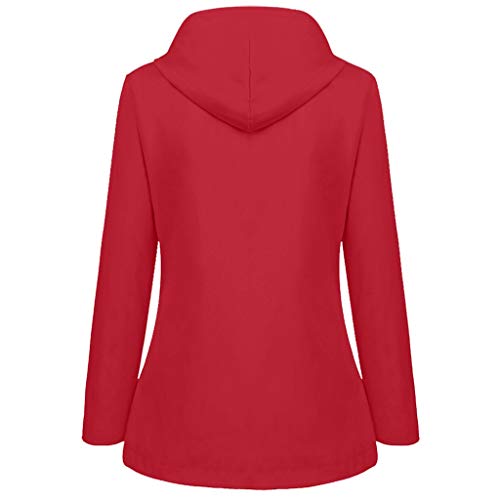 Abrigos Mujer Invierno Largos Abrigo de Manga Chaqueta para Lluvia sólida para Mujer Chaquetas para Exterior Chubasquero Impermeable Impermeable a Prueba de Viento Viento Forrado de Felpa