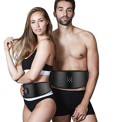 Abs Estimulador Muscular Abdominales, EMS Estimulador Mmuscular con USB sin Almohadillas de Gel para Mujeres y Hombres último Hodelo, Estimulador de Abdominales Adelgazar y Aumentar la Aptitud Física.