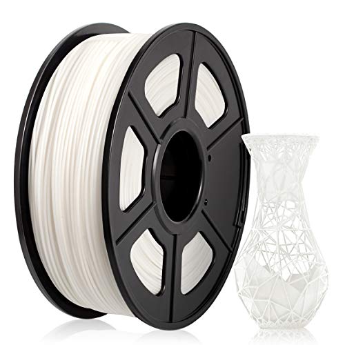 ABS Filament 1.75mm, ABS 3D Printer Filament for 3D Printer 3D Pen, ABS Filament 1KG (2.2 lb) ABS White