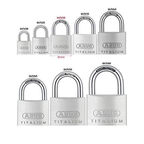 Abus 64TI/30 Candado, gris, 30mm Abus 64TI/30 Candado, gris, 30mm