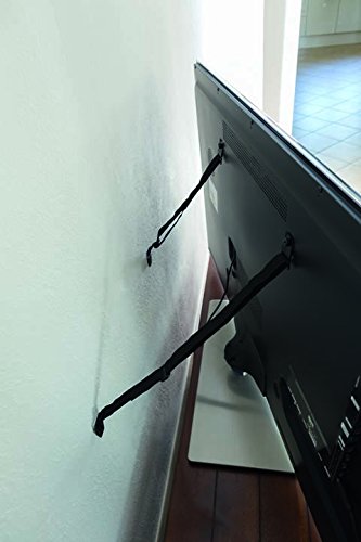 ABUS Junior Care Anti-Tip Straps - Isa | Baby Safety | Protección de inclinación de la TV | Correas de seguridad | negro | 73129 ABUS Junior Care Anti-Tip Straps - Isa | Baby Safety | Protección de inclinación de la TV | Correas de seguridad | negro | 73129