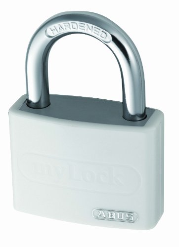 Abus T65AL/40_Blanco_B Candado Personalizable, 40 mm Abus T65AL/40_Blanco_B Candado Personalizable, 40 mm