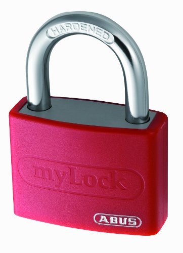 Abus T65AL/40_RED_KA Candado Personalizable, Rojo, 40 mm