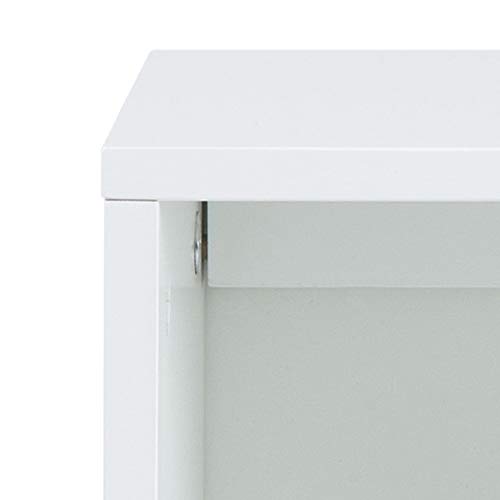 AC Design Furniture Estante Mariela, 6 Bolsillos, Cajón de 3 Piezas, Madera, Blanco, 58 x 39 x 18 cm AC Design Furniture Estante Mariela, 6 Bolsillos, Cajón de 3 Piezas, Madera, Blanco, 58 x 39 x 18 cm