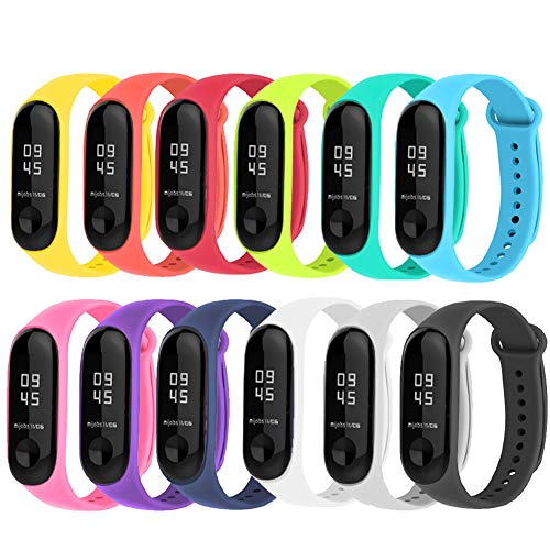 Acalder 12 Piezas Correas para Xiaomi Mi Band 4 /Mi Band 3 Pulsera Reloj Silicona Banda para Mijia Mi Band 4-12 Colores Acalder 12 Piezas Correas para Xiaomi Mi Band 4 /Mi Band 3 Pulsera Reloj Silicona Banda para Mijia Mi Band 4-12 Colores