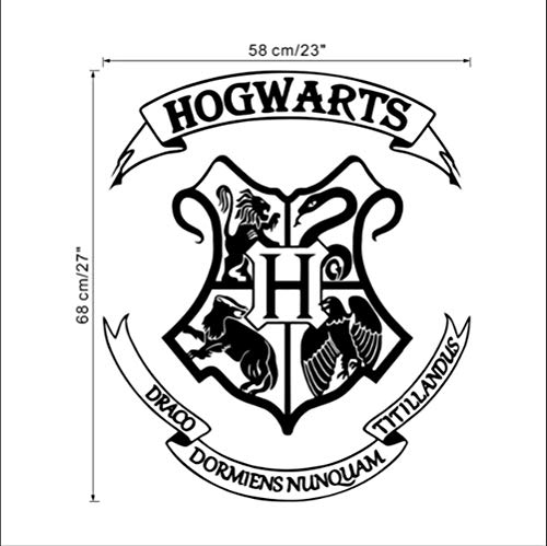 Accesorios De Harry Potter Escudo De Armas De Hogwarts Pegatinas De Pared De Vinilo Cortadas Para Habitaciones De Niños Decoración Niños Dormitorio Mural Tatuajes De Arte