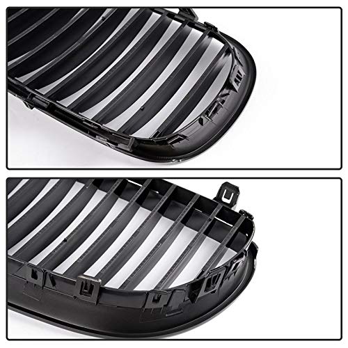 Accesorios de Rejilla de Coche E60 Grill Front Kidney Sport Grilles Hood Grill , para B MW E60 E61 5 Series M5 525I 525Xi 528I 528Xi 530I 530Xi 2003~2009 (Brillo Bla Accesorios de Rejilla de Coche E60 Grill Front Kidney Sport Grilles Hood Grill , para B MW E60 E61 5 Series M5 525I 525Xi 528I 528Xi 530I 530Xi 2003~2009 (Brillo Bla