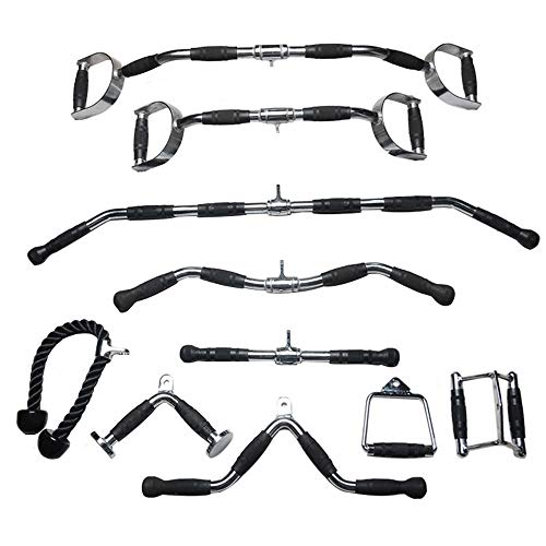 Accesorios para máquinas de Cable,Mango de remo paralelo en V,Triceps CuerdaMango de Resistencia para Ejercicios,barra recta giratoria,Correas Tobillos Entrenamiento para Hombres Ejercicios de Fitness Accesorios para máquinas de Cable,Mango de remo paralelo en V,Triceps CuerdaMango de Resistencia para Ejercicios,barra recta giratoria,Correas Tobillos Entrenamiento para Hombres Ejercicios de Fitness