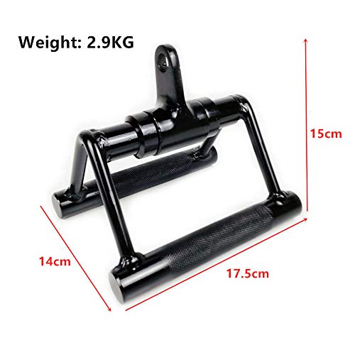 Accesorios para tracción máquinas de Cable de Gimnasio,Máquinas De Fitness Gimnasio,Triceps Cuerda,Mango de Remo Paralelo en V,Barra Recta giratoria - Barra de barbilla de fila sentada - 17.5cm Accesorios para tracción máquinas de Cable de Gimnasio,Máquinas De Fitness Gimnasio,Triceps Cuerda,Mango de Remo Paralelo en V,Barra Recta giratoria - Barra de barbilla de fila sentada - 17.5cm
