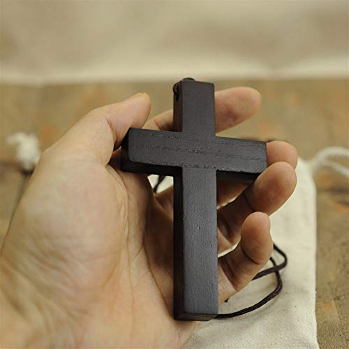 Accesorios Sólido Cruz de Madera Que cuelga de Coches Carry Cristiana Bolsa de Embalaje 10 cm de Alto Católica Crucifijo Cruces Jesucristo Colgantes de Pared Cruces Regalo