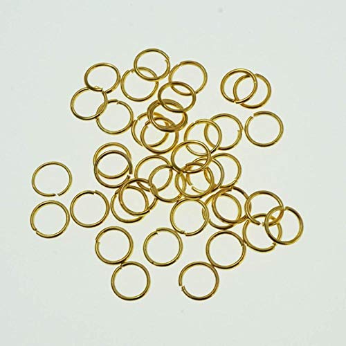 Accessorie Lote de 300 anillos de salto abiertos para collares, pulseras, joyas, 100 unidades, 16 mm, color negro