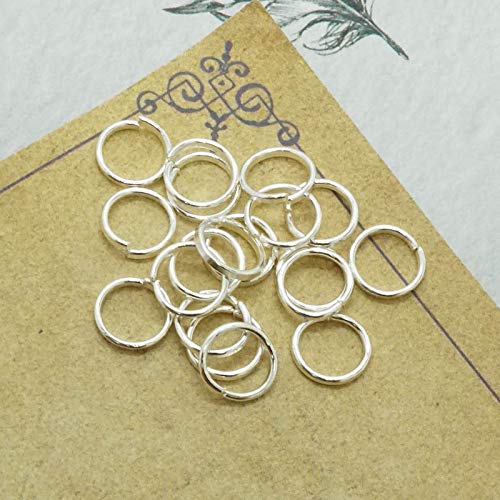 Accessorie Lote de 300 anillos de salto abiertos para collares, pulseras, joyas, 100 unidades, 16 mm, color negro