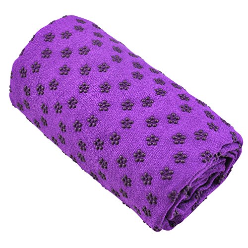 Accessotech - Toalla antideslizante deportiva, morado Accessotech - Toalla antideslizante deportiva, morado