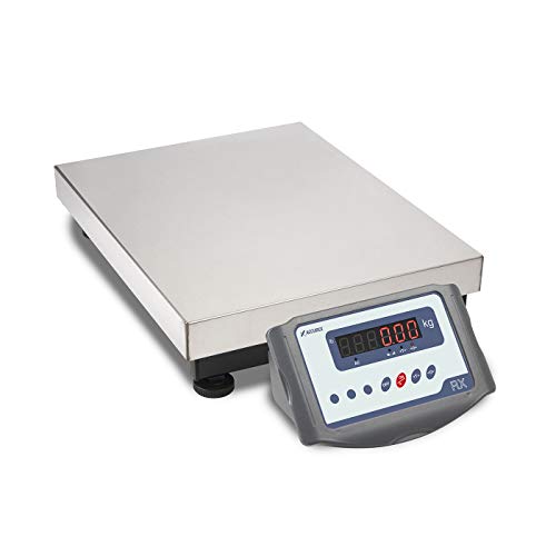 Accurex Báscula Industrial de Plataforma RXT-60S (60 kg / 10 g, Plataforma de Pesaje 40 x 30 cm)