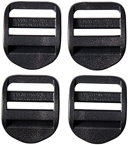 AceCamp 7051 Duraflex - Candado de Escalera (4 Unidades, 25 mm), Color Negro AceCamp 7051 Duraflex - Candado de Escalera (4 Unidades, 25 mm), Color Negro