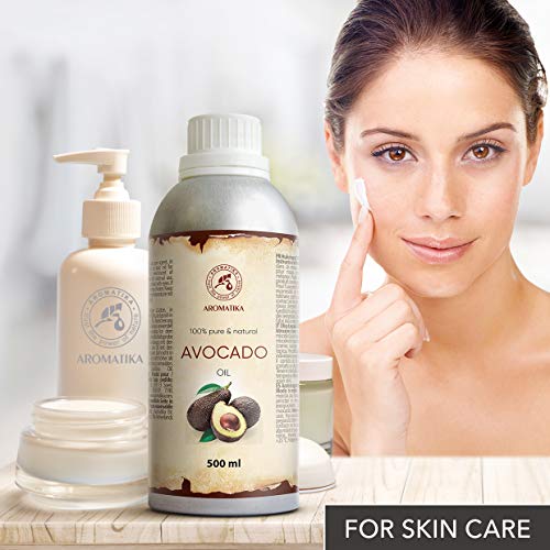 Aceite de Aguacate 500ml - Persea Gratissima Oil - Sudáfrica - Avocado Oil - 100% Puro y Natural Mejores Beneficios para Piel - Cabello - Cuidado Facial - Aceite Aguacate en Botella de Aluminio Aceite de Aguacate 500ml - Persea Gratissima Oil - Sudáfrica - Avocado Oil - 100% Puro y Natural Mejores Beneficios para Piel - Cabello - Cuidado Facial - Aceite Aguacate en Botella de Aluminio