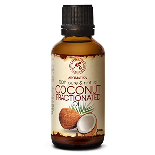 Aceite de Coco 50ml - Fraccionado - Cocos Nucifera Oil - Germany - 100% Puro y Natural - Grandes Beneficios para la Cabello - Piel - Excelente con Aceite Esencial - Aromaterapia - SPA - Baño - Masaje